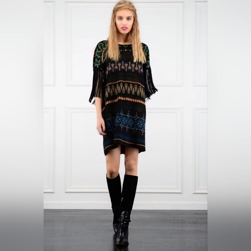 Rachel Zoe "Elias" Oversized Tunic Boho dress ~NWT
